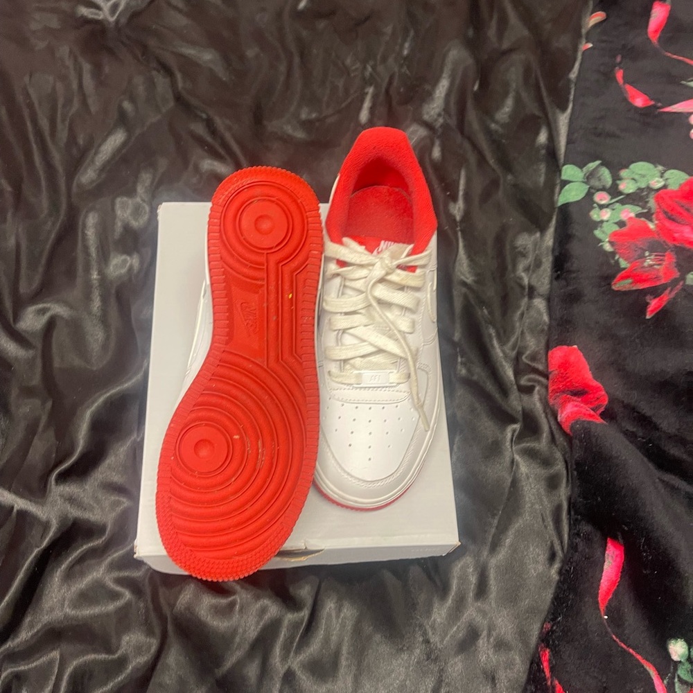 Nike forces, red and white